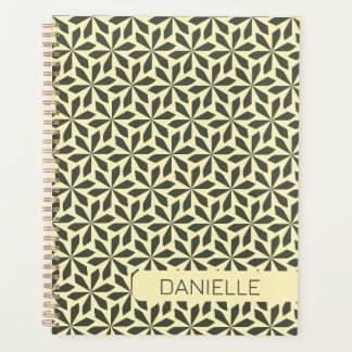 Agenda design geométrico de cinza