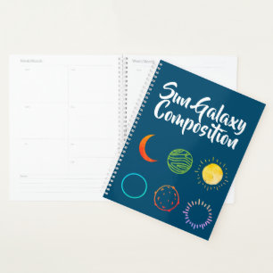 Agenda Design impressionante da combinação Sun Galaxy