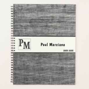 Agenda Design industrial de metal escovado elegante
