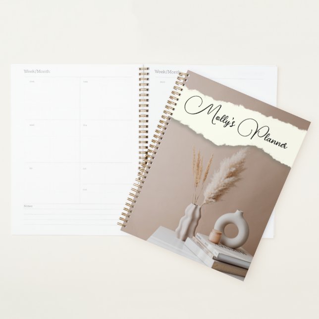 Agenda Design moderno com nome personalizado (Exibição)