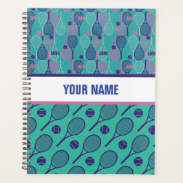 Agenda Design personalizado para jogadores Tênis, treinad