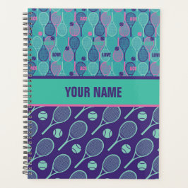 Agenda Design personalizado para jogadores Tênis, treinad