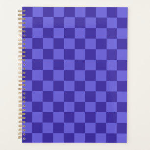 Agenda Design Simétrico de Xadrez Azul