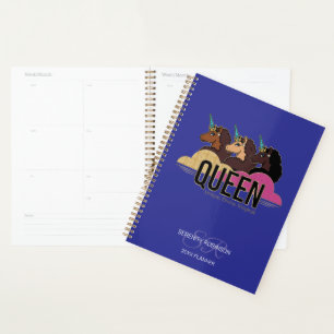 Agenda Design Trio Rainha Unicórnio Afro