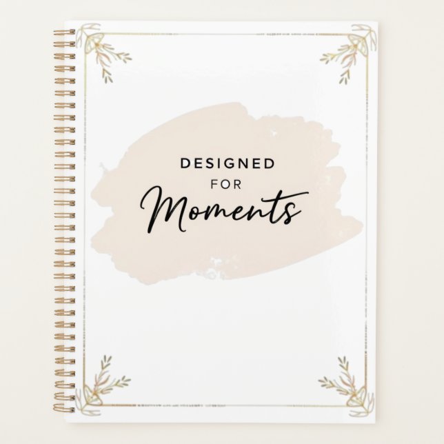 Agenda Designed for Moments – Elegant Pastel Daily (Frente)