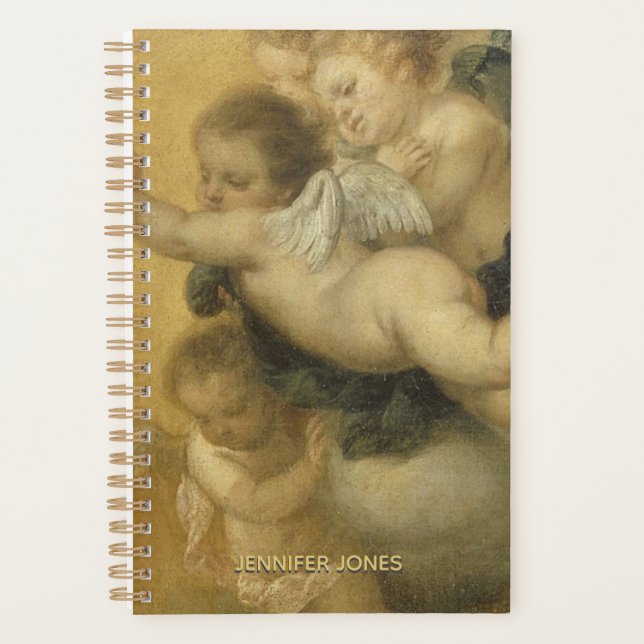 Agenda Detalhe de Cherubs bonitos de uma Annunctição - Ar (Frente)