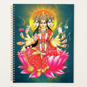 Agenda Deusa Gayatri Devi no Lotus Hindu Deity
