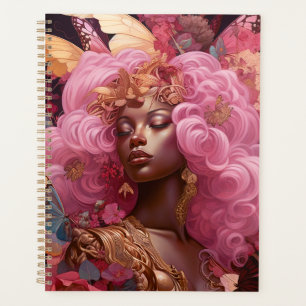 Agenda Deusa Negra A Rosa e Dourada