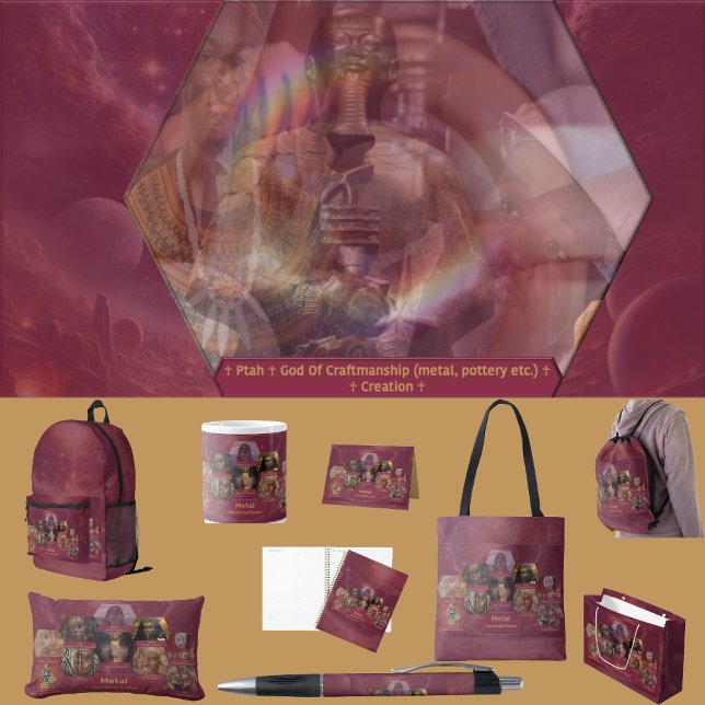 Agenda “Deuses e Deusas do Metal” (Get the full “Gods + Goddesses Of Metal” collection at: https://bit.ly/OurAncestorsZazzle)