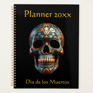 Agenda Dia 3D do crânio morto, personalizado