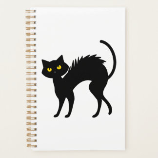Agenda Dia das Bruxas de Gato Negro - Camisa-T de Gatos P