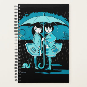 Agenda Dia de chuva em azul