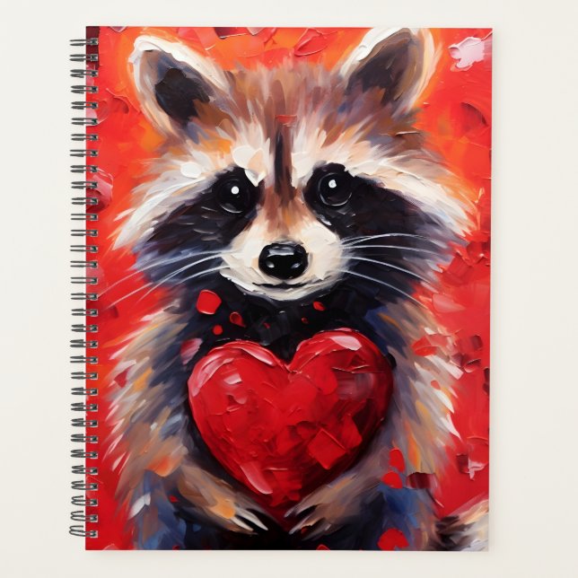 Agenda Dia de os namorados Raccoon (Frente)