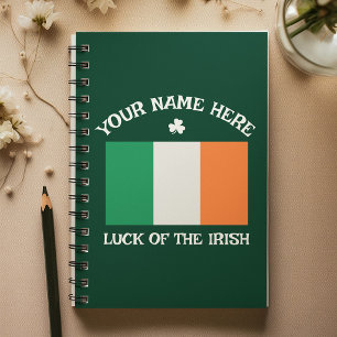 Agenda Dia de São Patrício Bandeira da Irlanda Nome Perso