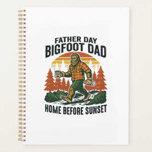 Agenda Dia dos Pais Camisa Bigfoot Pai O Homem O Mito O 