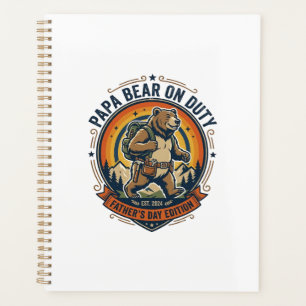 Agenda Dia dos Pais Camisa do Papai Urso em Serviço Camis