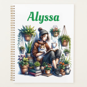 Agenda Dia perfeito   Leitura de Raparigas com Gatos e Pl