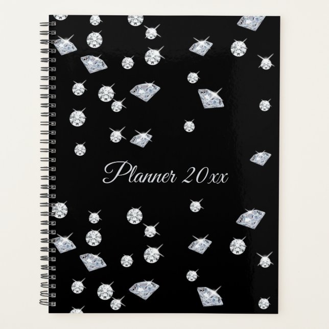 Agenda Diamantes Sparkle Personalizados (Frente)