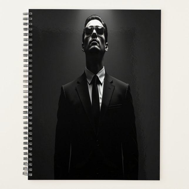 Agenda Diário Cobrir de Duro de alimentação preto - Liber (Frente)