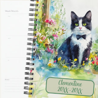Agenda Diário de Agendamento não Datado de Gato Smoking