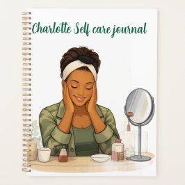 Agenda Diário de autocuidado com nome personalizado 