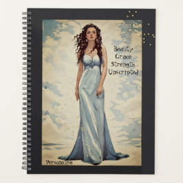 Agenda Diário de Cinza de Força Motivacional