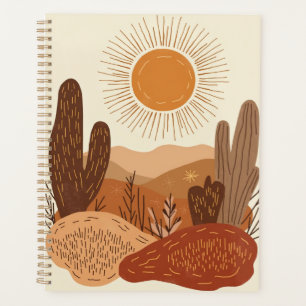 Agenda Diário de Tom Terra Sol Boho Vintage