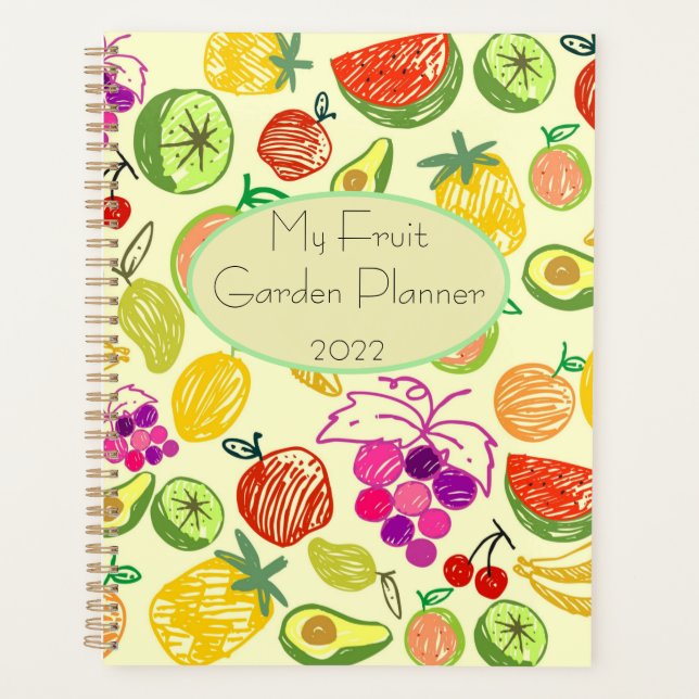 Agenda Diário espiral do fruta (Frente)