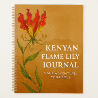 Agenda Diário Kenyan Flame Lily – Caderno Soulful