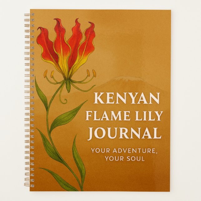 Agenda Diário Kenyan Flame Lily – Caderno Soulful  (Frente)