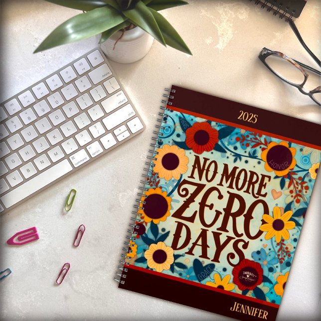 Agenda Dias Zero Inspiradores Lindas Flores Personalizada (Criador carregado)