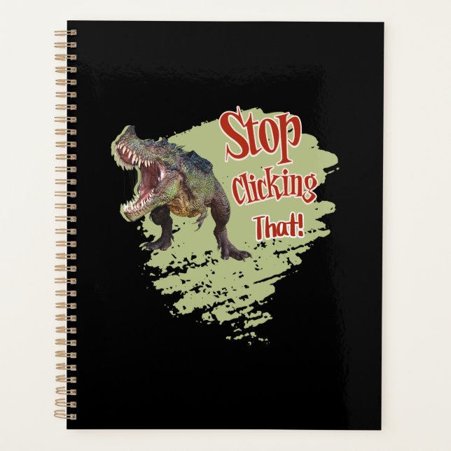 Agenda Dino Divertido Pare de Clicar (Frente)