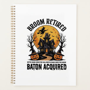 Agenda Diretor de Banda de Halloween Bruxa Casa Assombrad
