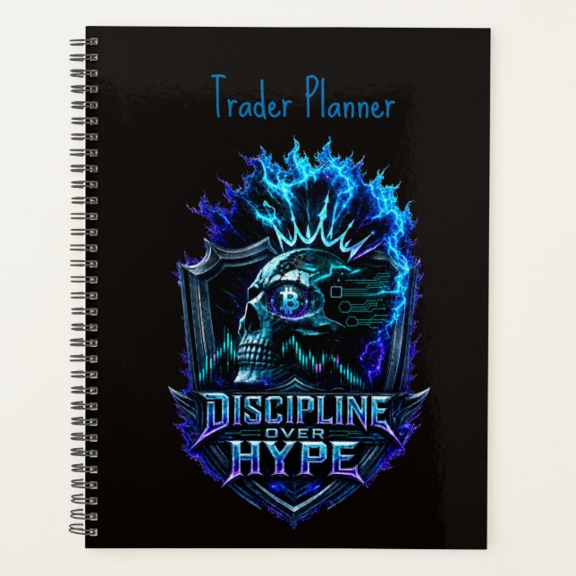 Agenda Disciplina Sobre Hype Bitcoin Crypto Mentalidade D (Frente)