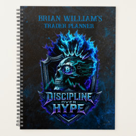 Agenda Disciplina Sobre Hype Blue Grunge Bitcoin