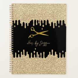 Agenda Discos Dourados Pretos e Metálicos Cabelo Nomeação