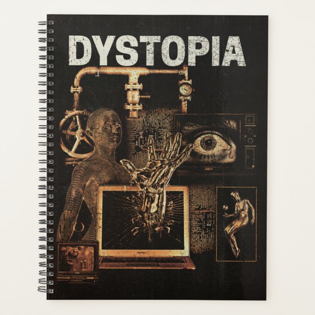 Agenda Distopia - Design de Streetwear Techno-Dystopian (Frente)
