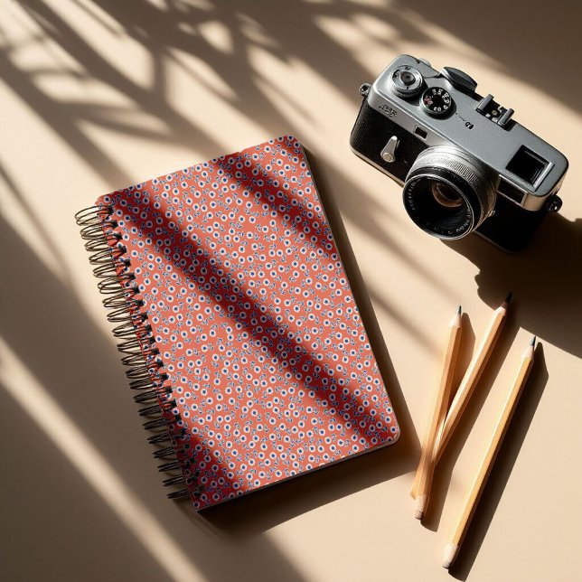 Agenda Ditsy White Daisies & Cobalt Leaves – Mini Floral (Criador carregado)