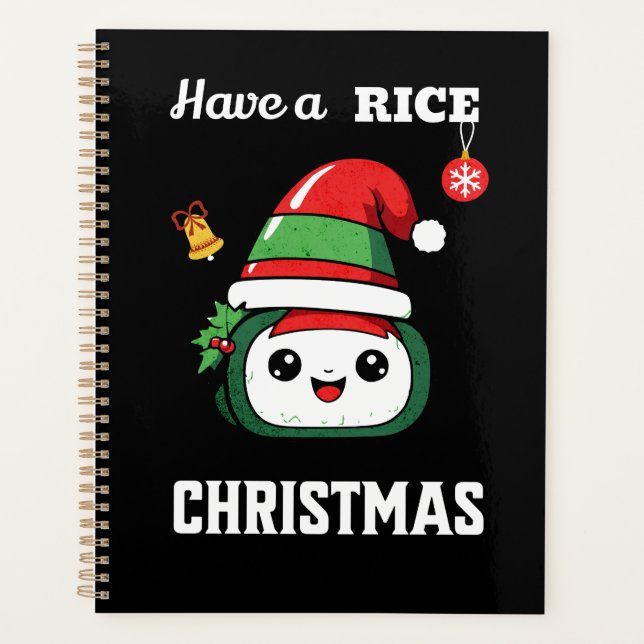 Agenda Diversão do Natal Sushi (Frente)