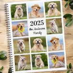 Agenda Diversão Personalizada da Colagem de Fotos Crie se<br><div class="desc">Planejador de calendário de colagem de fotos personalizado. Nosso planejador de fotos divertido tem 11 fotos para personalizar e nomear. Design está na frente e atrás. Personalize com fotos da família, fotos de crianças favoritas, fotos de animais de estimação e todas as suas fotos de cães! COPYRIGHT © 2020 Judy...</div>