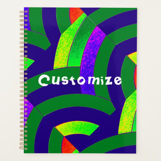 Agenda divisa sofisticada contemporânea quic (Frente)