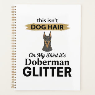 Agenda Doberman Brilho Amante de Cão Engraçado Design Vin