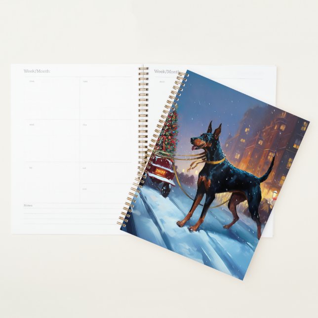 Agenda Doberman Christmas Fesason Season (Exibição)