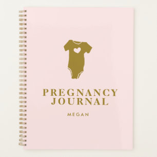 Agenda Doente Moderno Blush e Gravidez Dourada