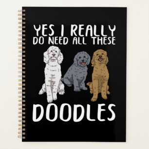 Agenda Dog Doodle Mãe Oferece Pai Labradoodle Doodle