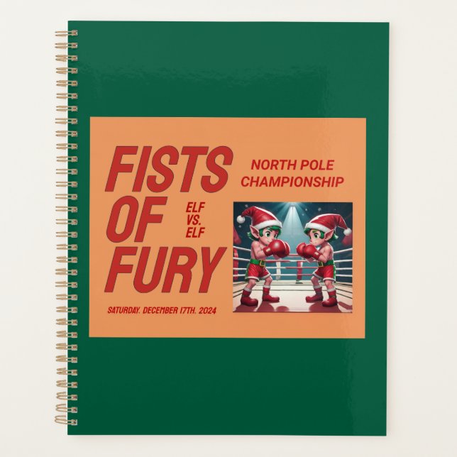 Agenda Dois Dos Elfos Do Papai noel No Boxing Cup (Frente)