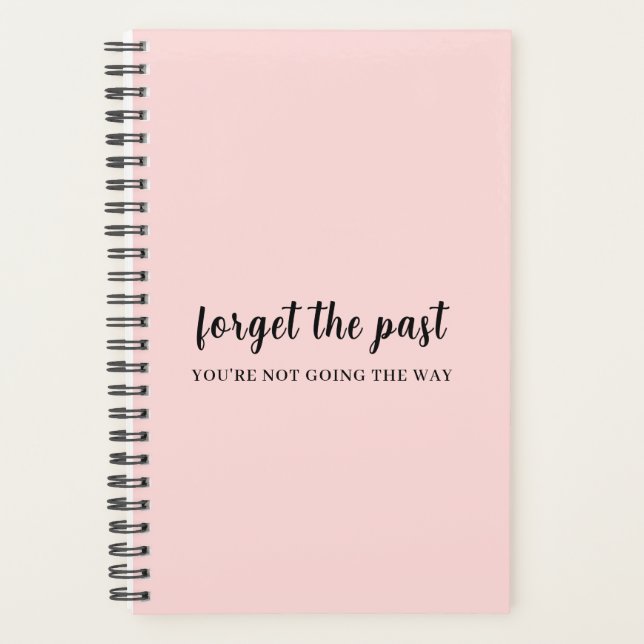 Agenda Don’t Look Back Peachy Pink Design (Frente)