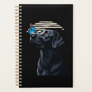 Agenda Dono de Cachorro Preto Engraçado Labrador Retrieve