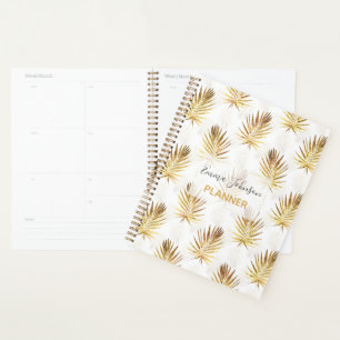Agenda Dourada Palm deixa Trabalho de arte branco