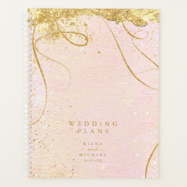 Agenda Dourado Abstrato Blush ID867